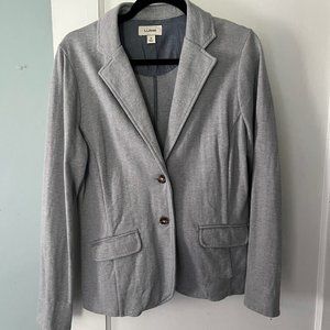 Soft grey cotton blazer